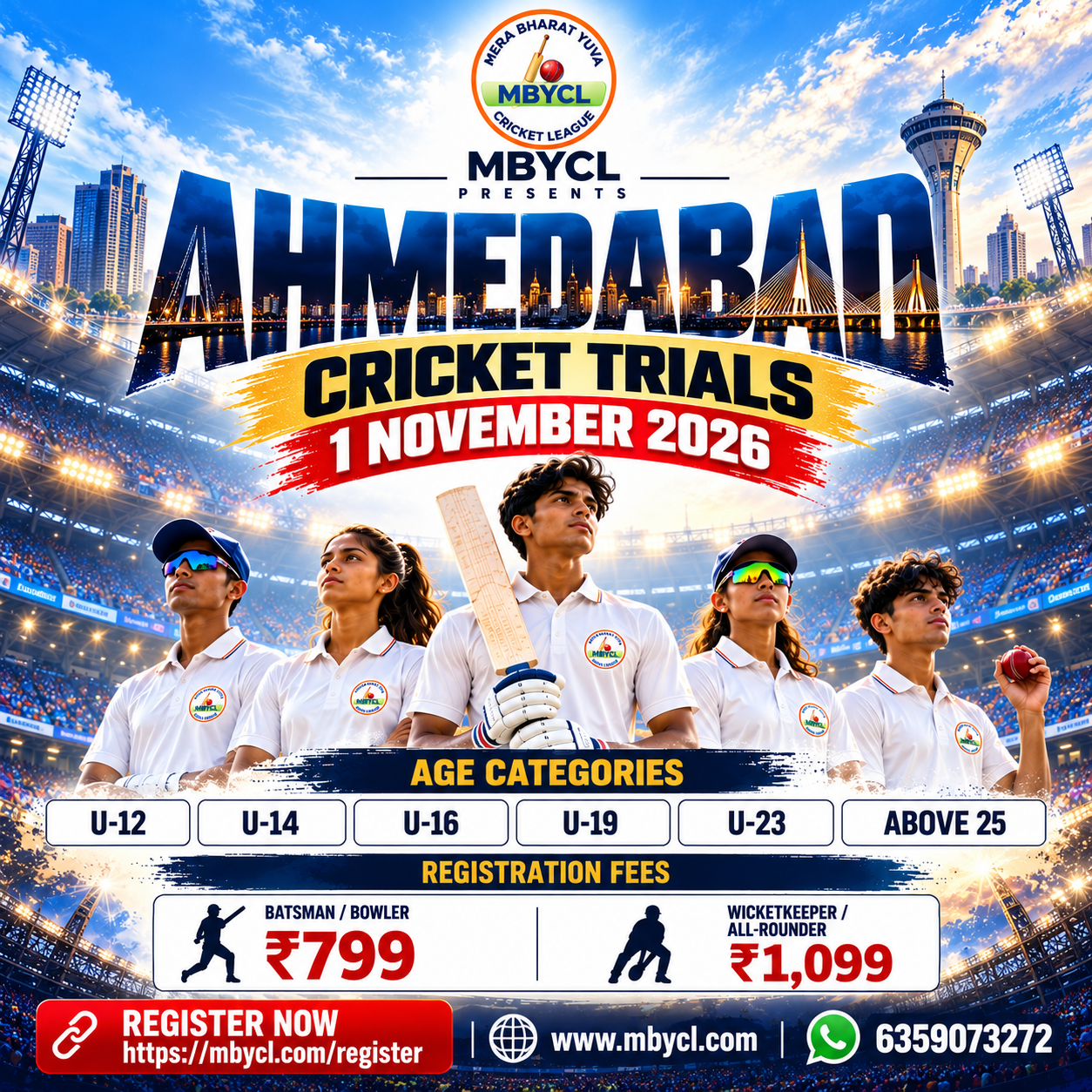 1 Nov ‘26 Ahmedabad 